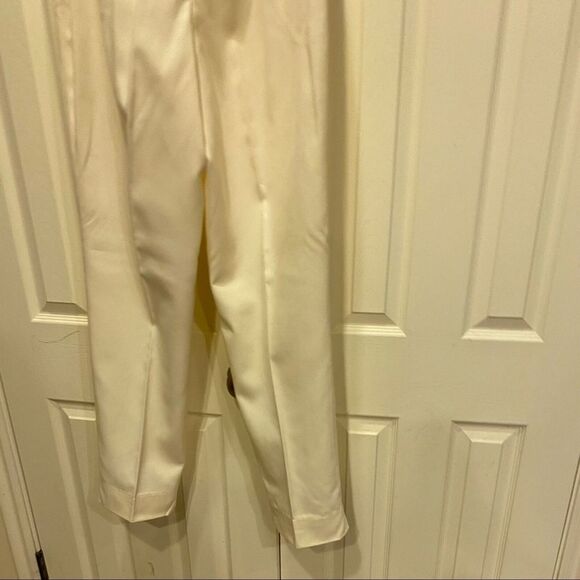 Nordstrom BP TALL SILKY Slacks Pants Cream Pro Career Pockets HighRise 13 TALL - Picture 10 of 12